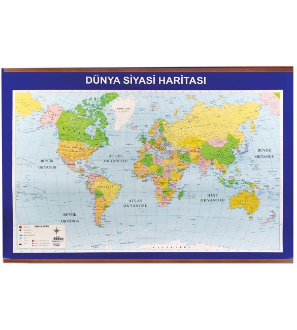 Dünya Siyasi Haritası Çıtalı